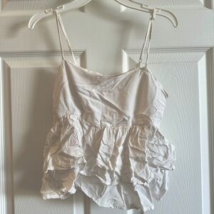 Forever 21 Ruffle Babydoll Tank Top